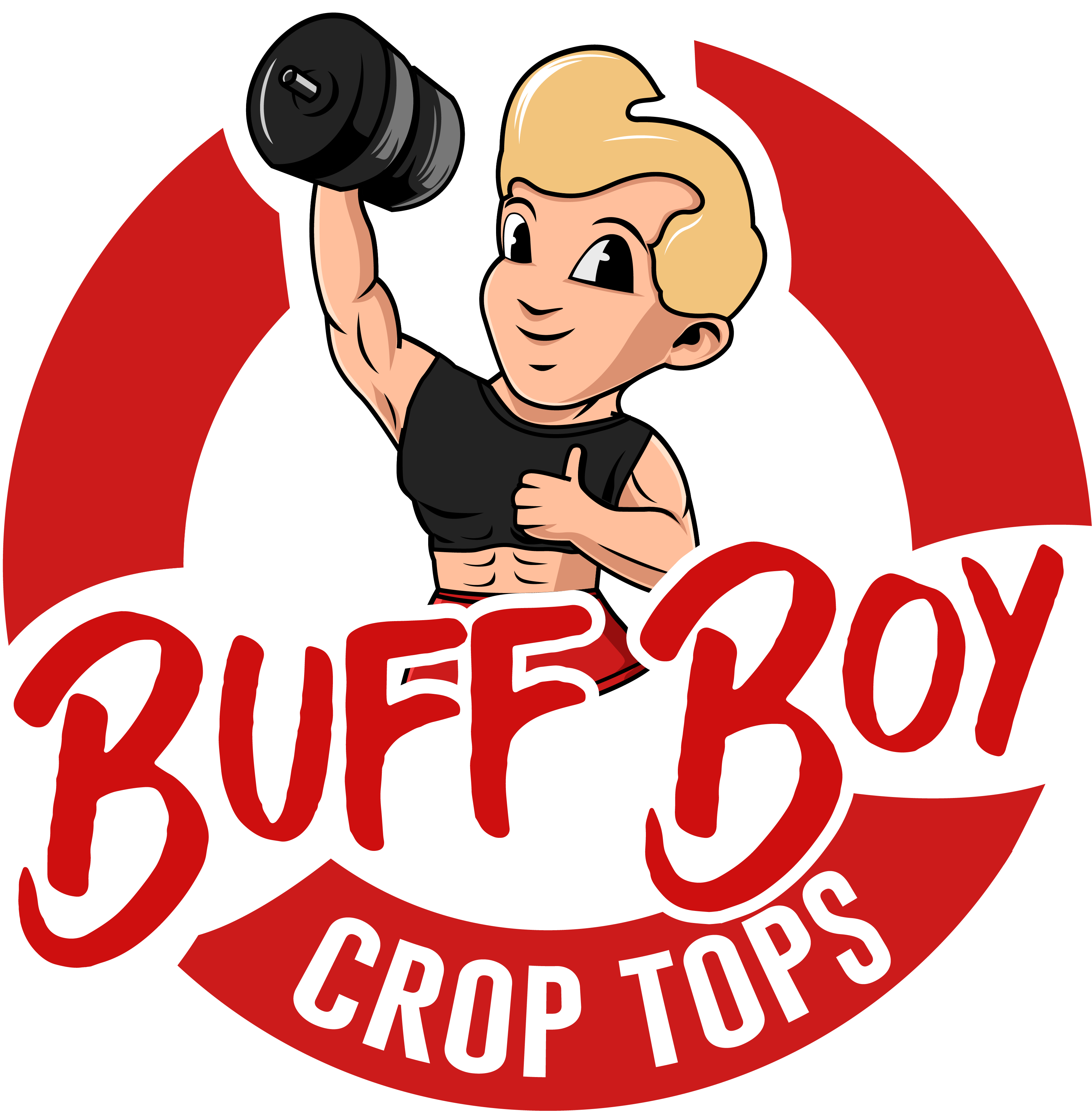 Buff Boy Crop Tops Logo 